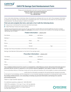 CAPLYTA® (lumateperone) Savings Card Reimbursement Form