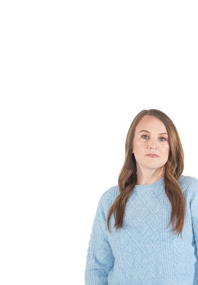Person looking contemplative