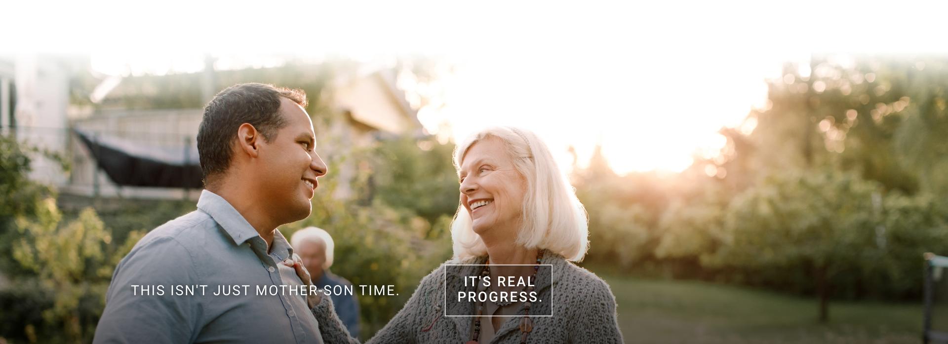 This isn't just mother-son time. It's real progress.